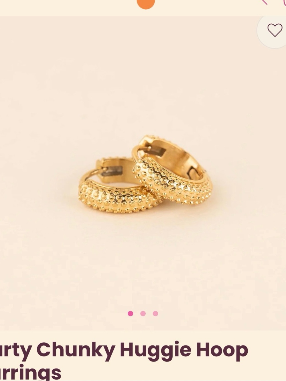 Gold Chunky Huggie Hoop Earrings - Women Jewelry